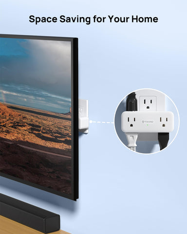 TROND three-sided design spaces outlets to reduce crowding