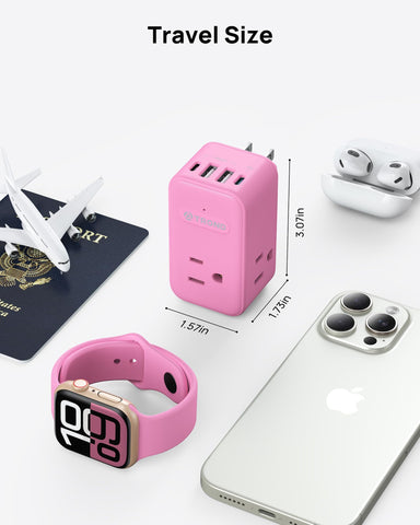TROND outlet extender with USB-C and USB-A ports for versatile charging.