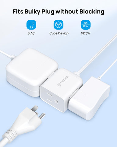 TROND 6-inch cord extension for flexible room placement
