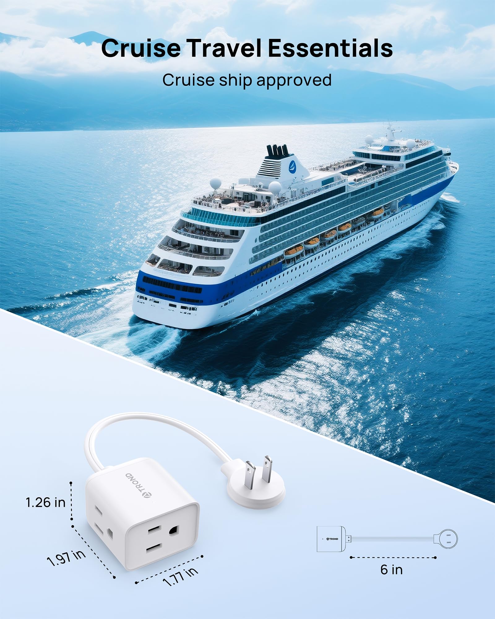 TROND LED indicator confirms power connection at a glance