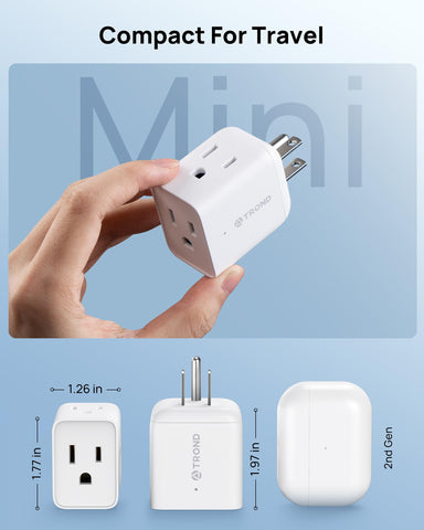 TROND travel-friendly power solution fits easily in luggage