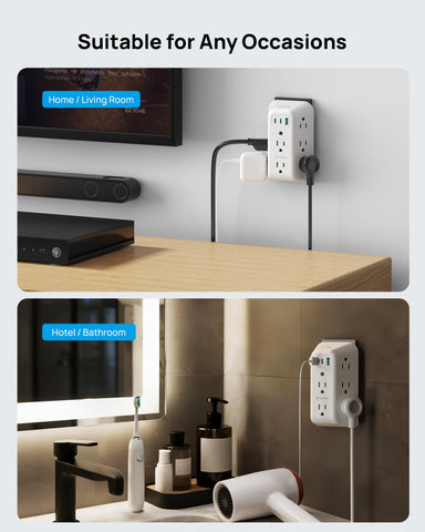 TROND flame-retardant PC-ABS body enhances safety for daily use.