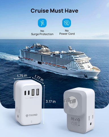 TROND US-to-Japan plug adapter enabling easy use in Japan.