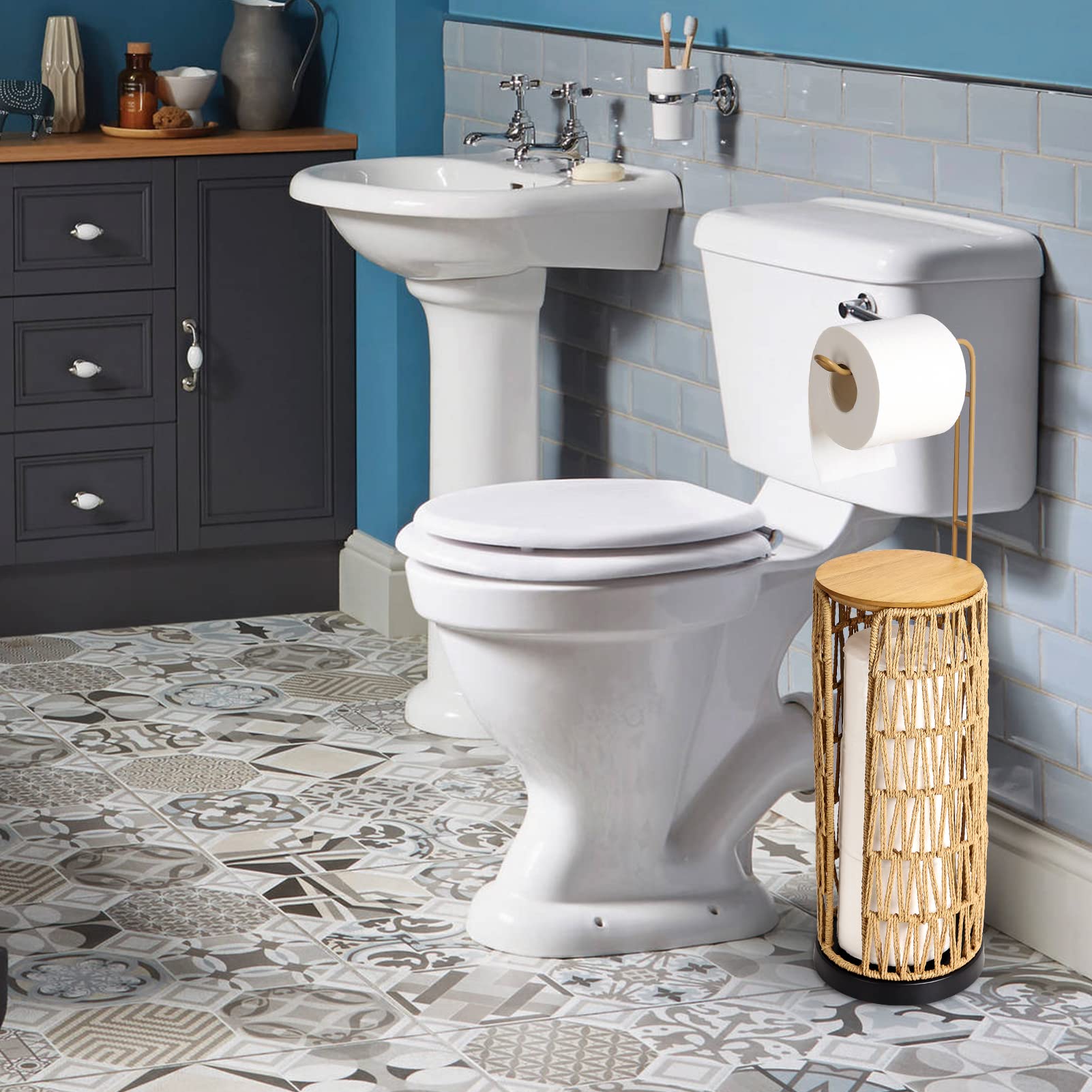 Trongee space-saving design fits beside the toilet easily