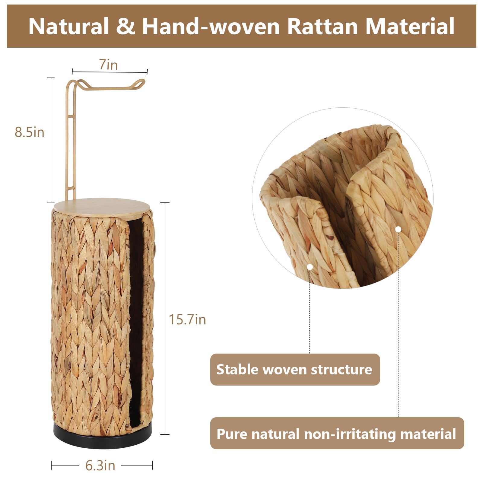Trongee toilet paper holder with lid protects tissues and reduces dust in busy bathrooms