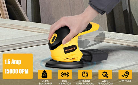 TRONYAN detail sander ideal for paint removal and smooth prep on wood projects.