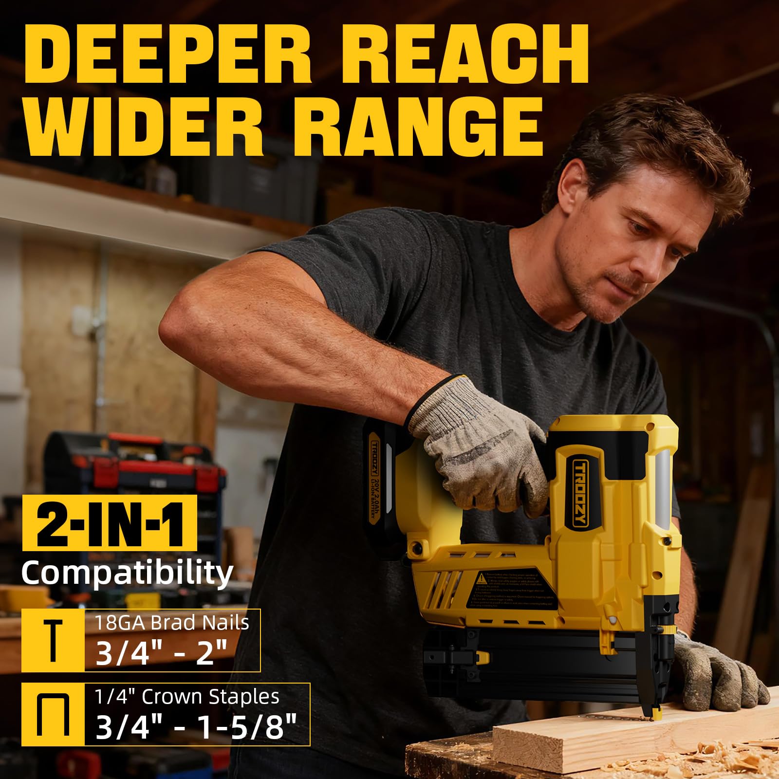 TROOZY 1/4-inch narrow crown staples for panels and upholstery