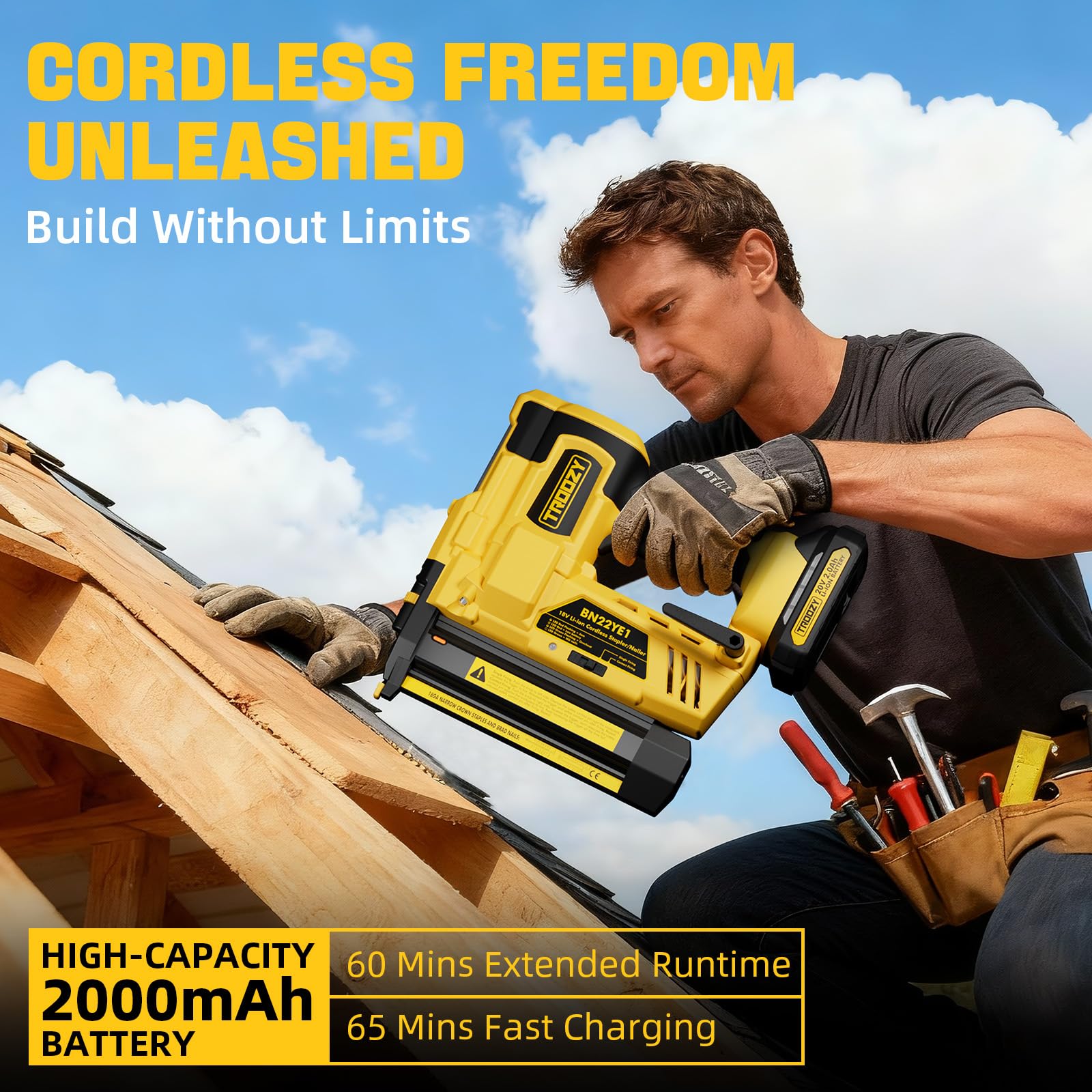 TROOZY dual firing modes offer precision or rapid fastening