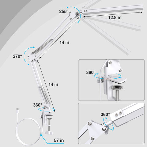 TROPICALTREE LED desk lamp memory function restores last brightness setting.