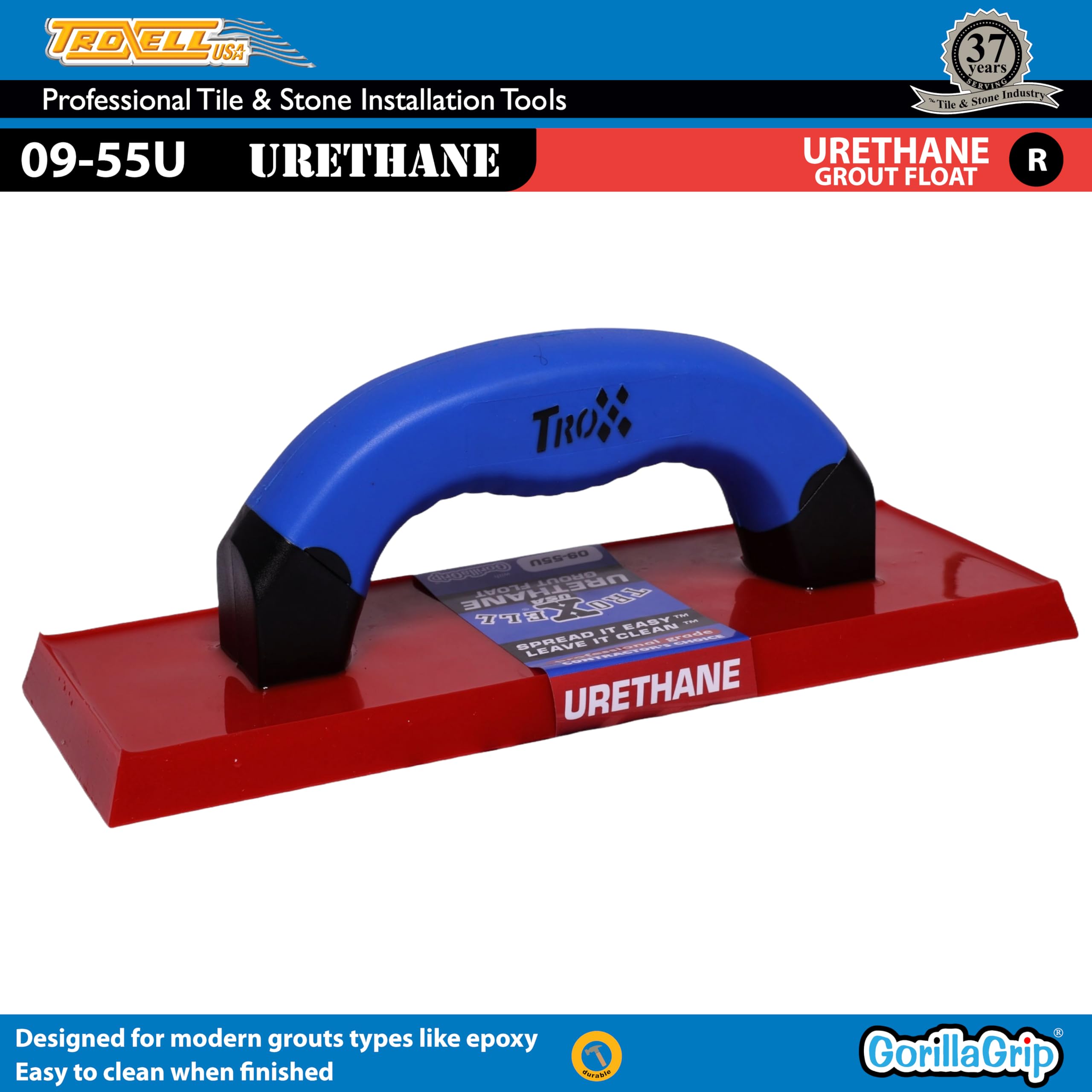 Troxell USA pure urethane bottom supports consistent grout application