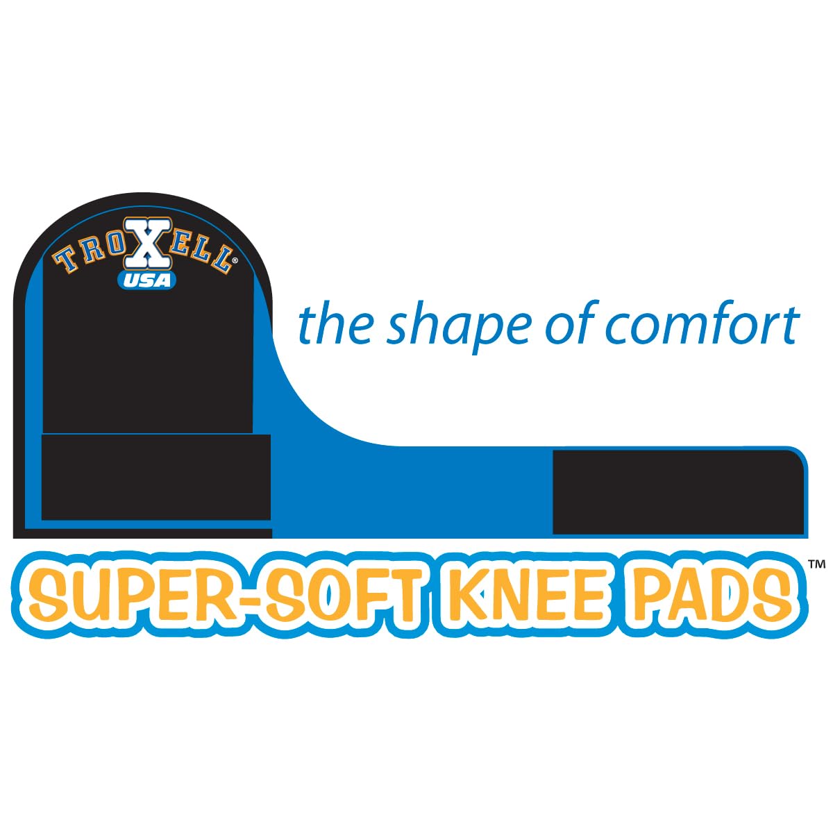 Knee pads show machine washable design for easy cleanup.