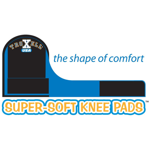 Knee pads show machine washable design for easy cleanup.