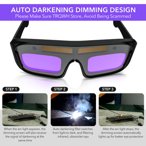 TRQWH portable safety goggles offer lightweight, on-site wear.