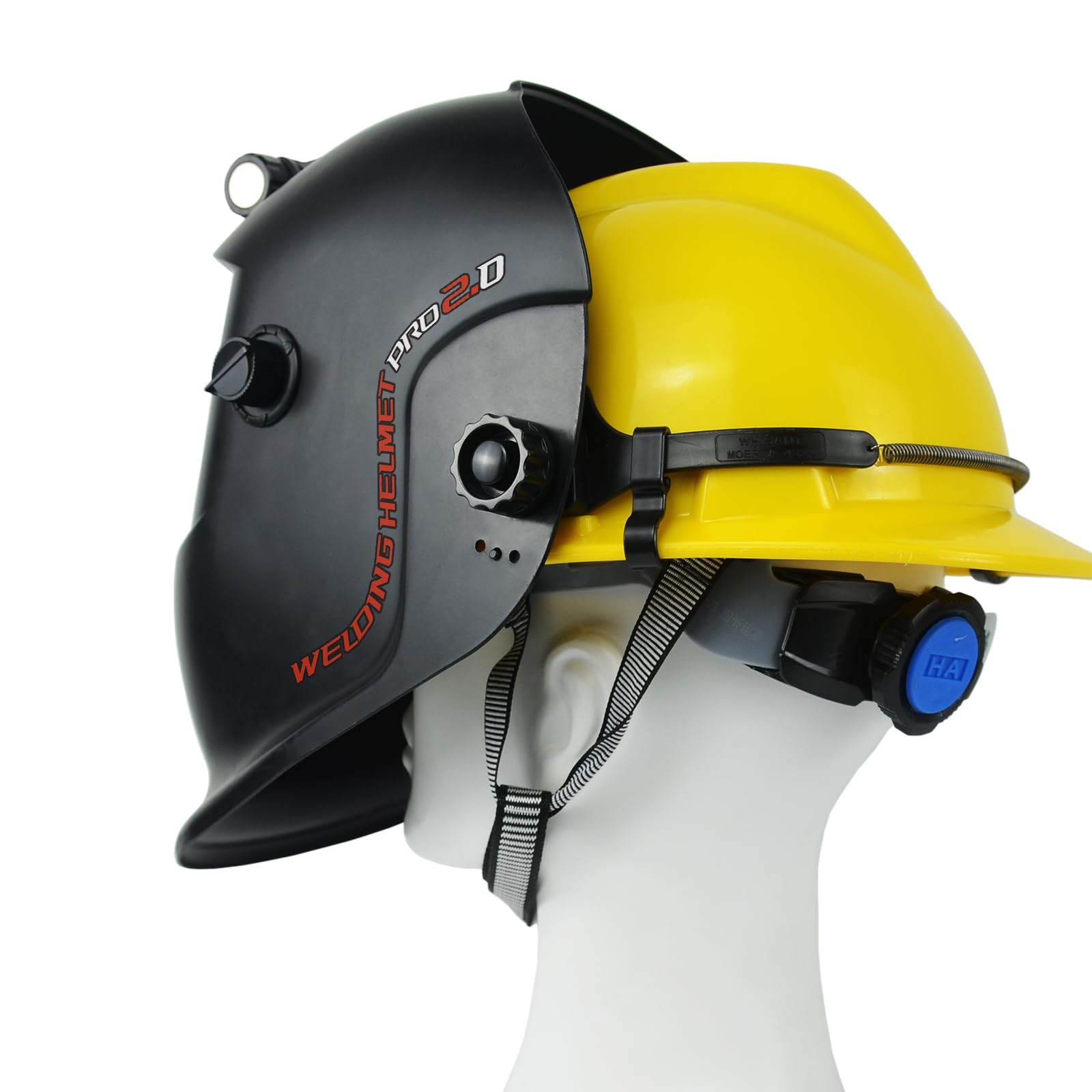TRQWH welding hard hat adapter offers universal fit for diverse helmets.