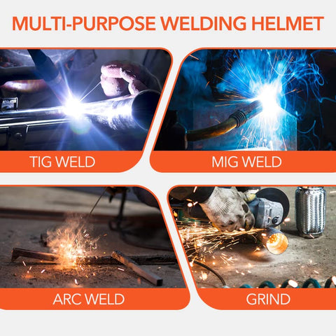 TRQWH welding helmet durable shell protects in tough workshops