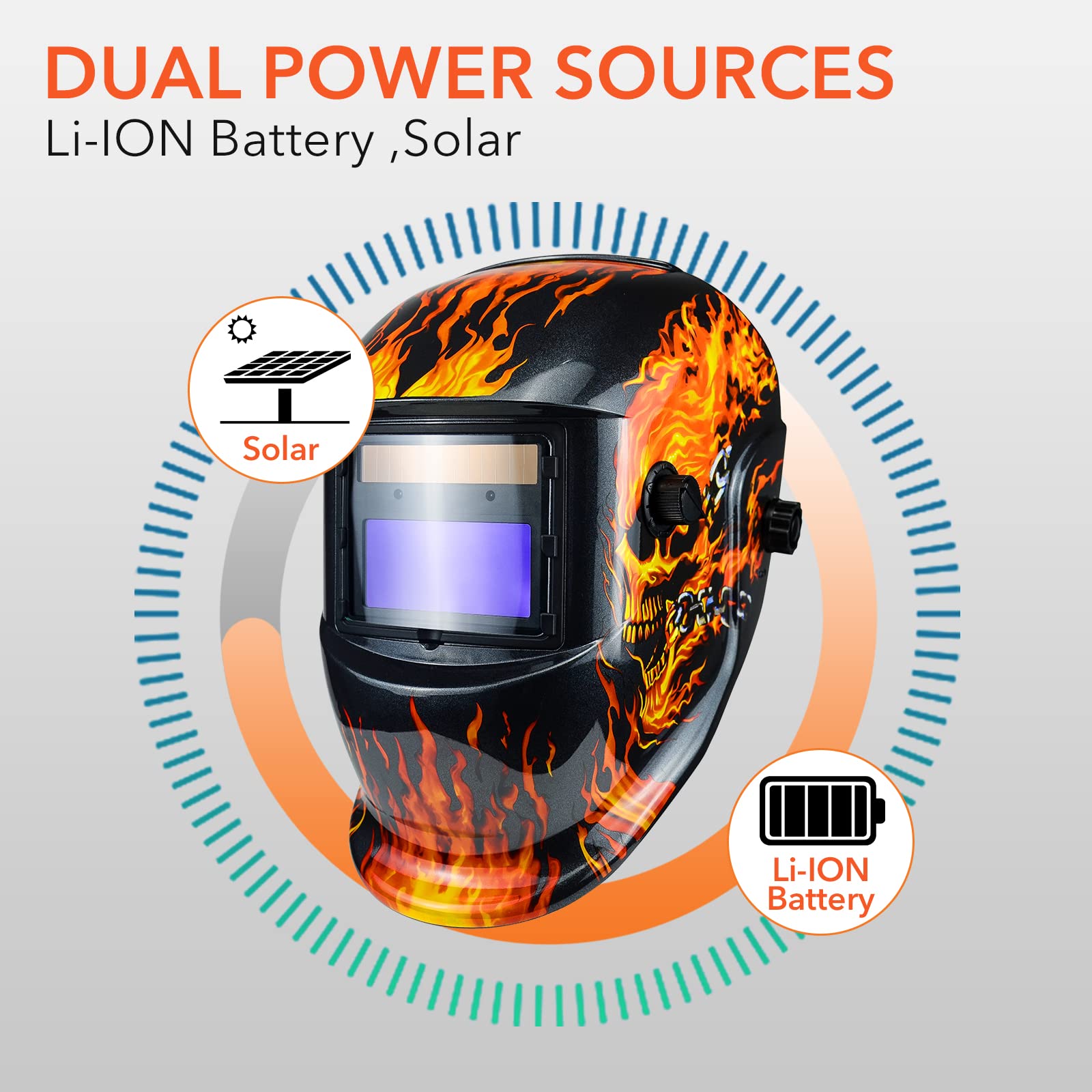TRQWH welding helmet multipurpose PPE for TIG MIG ARC and grinding