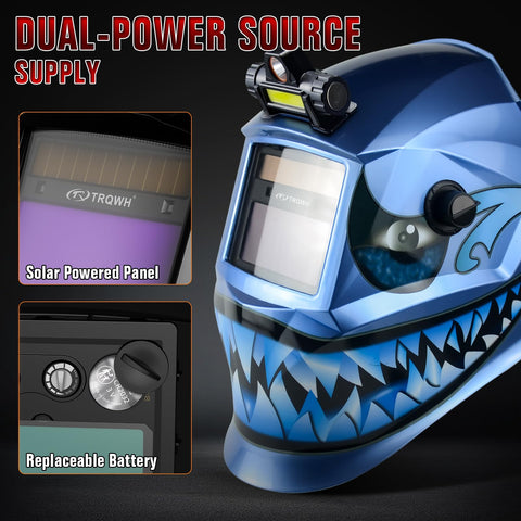 TRQWH dual power design with solar and replaceable battery extends uptime.