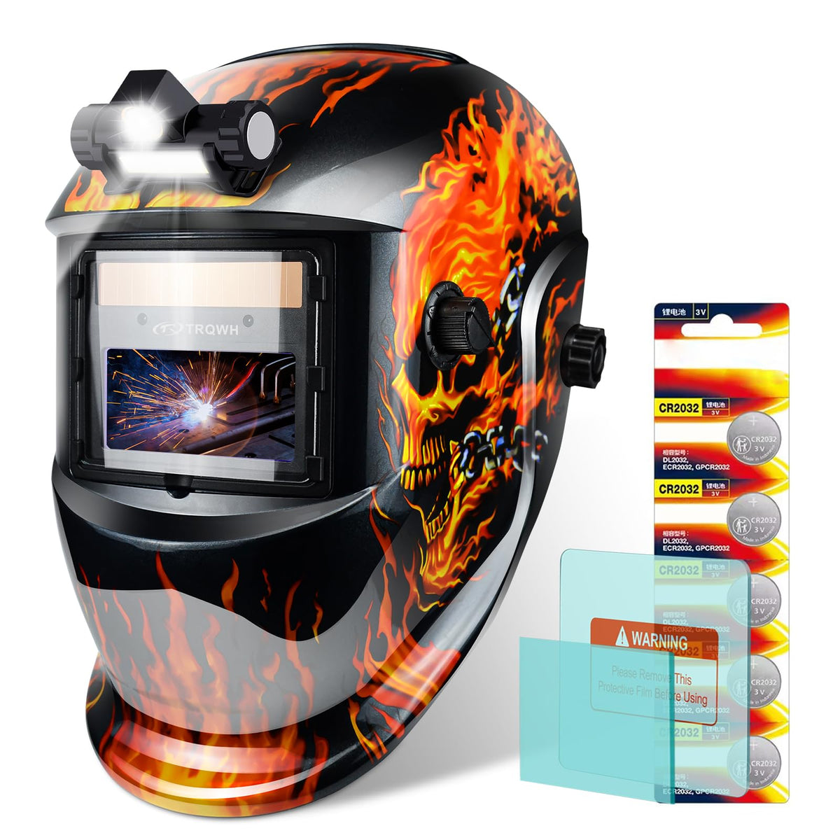 TRQWH welding helmet true color view for clearer welds and less eye strain
