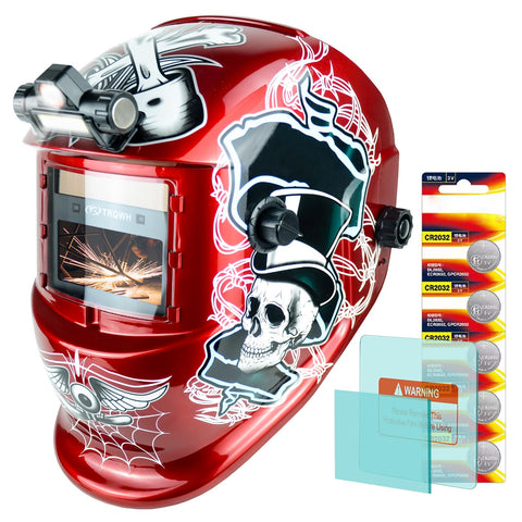 TRQWH welding helmet with true color view for clear weld visibility