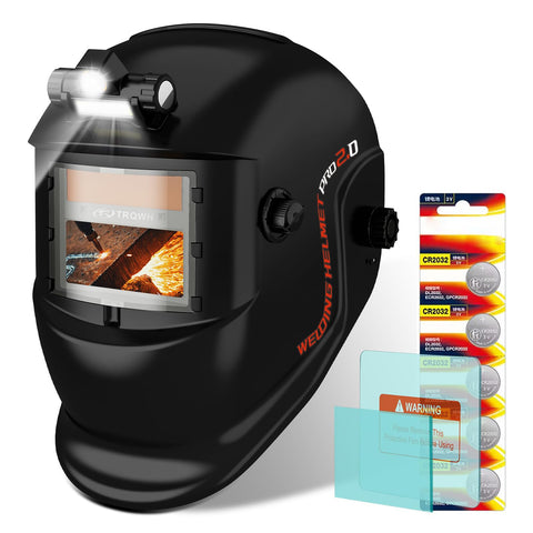 TRQWH welding helmet true color view delivers clearer weld visibility.