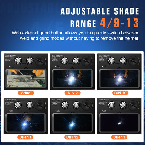 TRQWH welding lens compact design enables easy helmet integration
