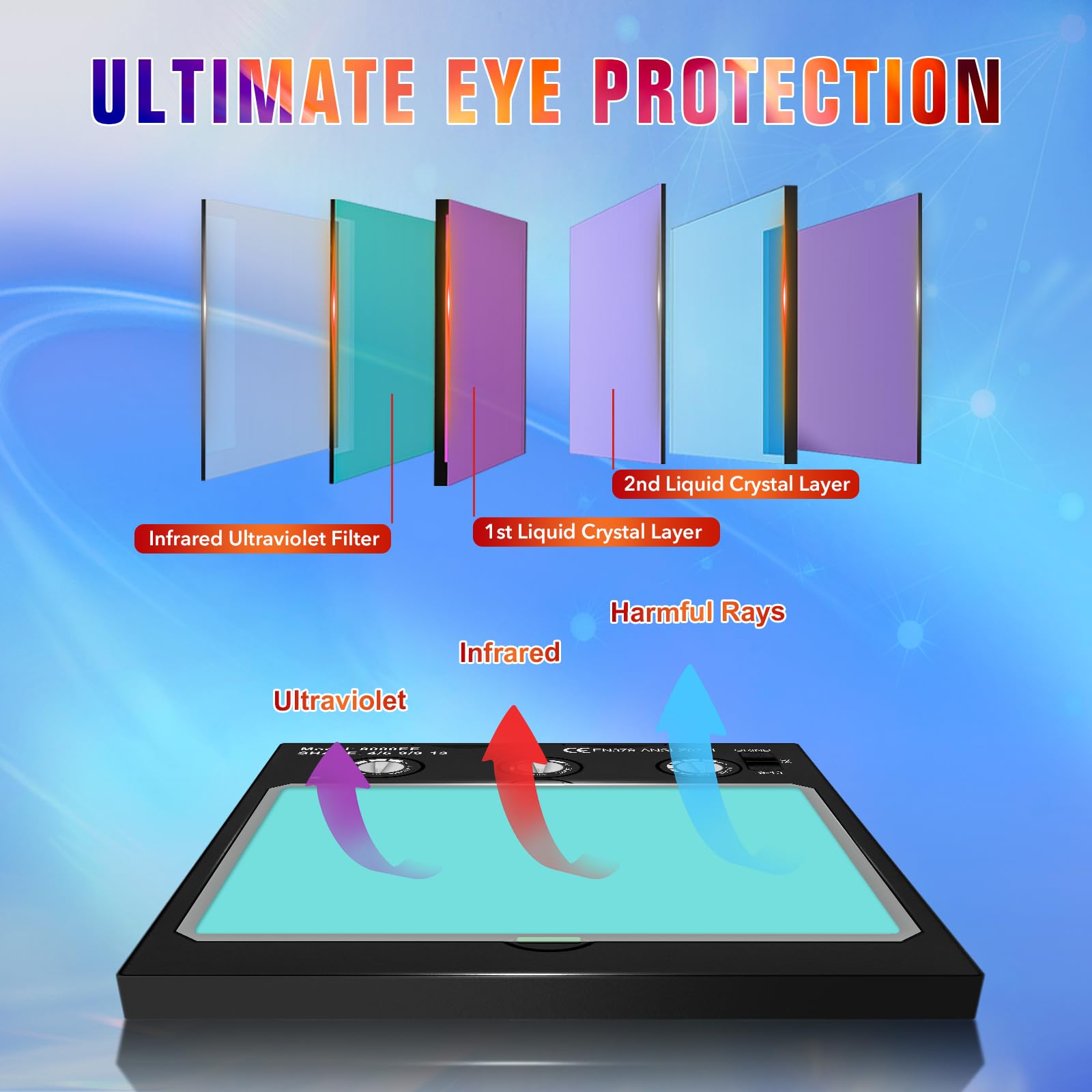 TRQWH welding lens easy to install and compatible with many helmet styles