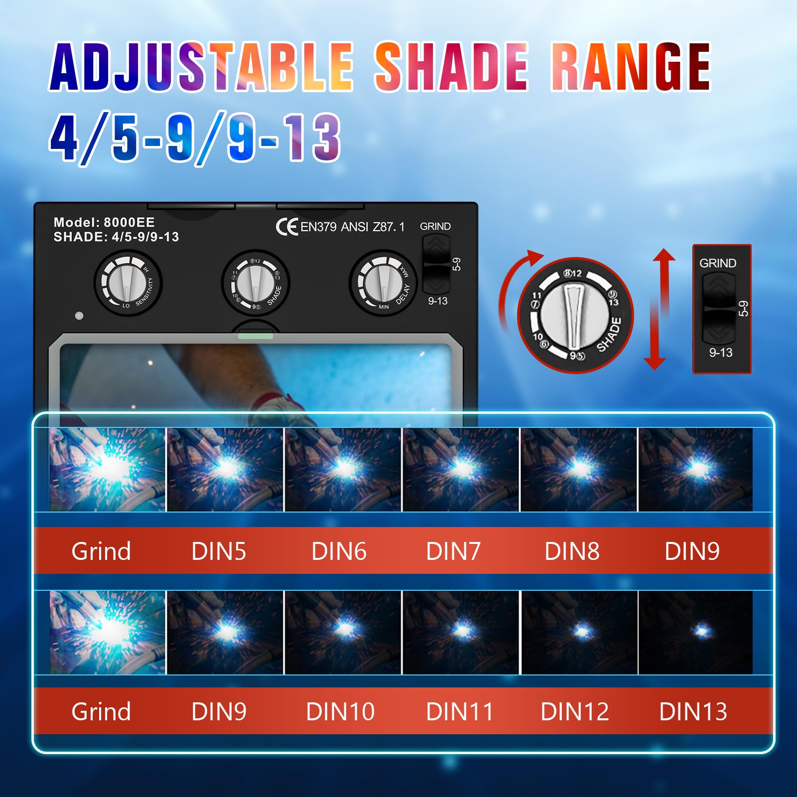 TRQWH welding lens wide operating temperature range supports harsh job-site conditions