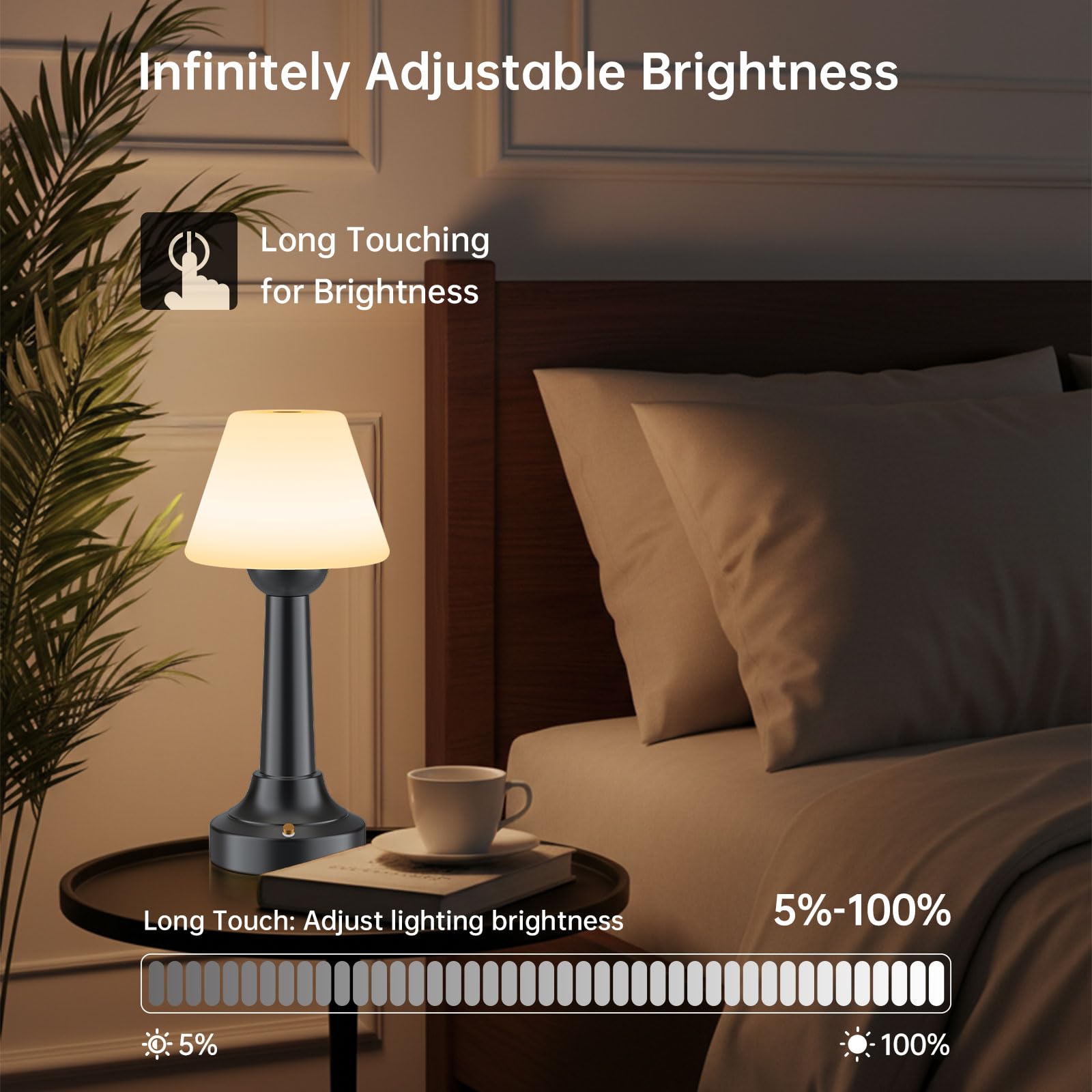 TRRMEZY rustproof metal shell keeps the lamp durable in humid rooms