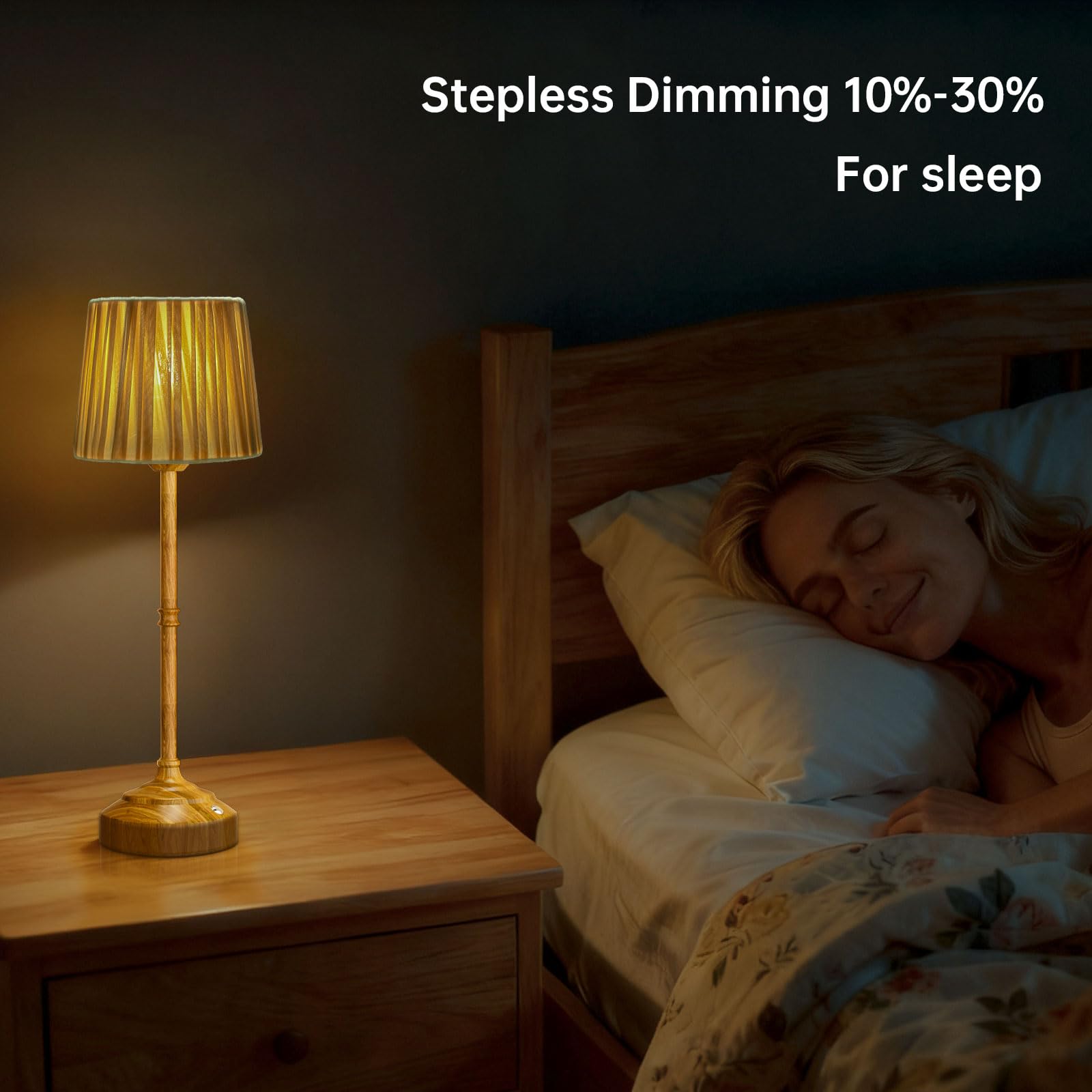 TRRMEZY stepless dimming for precise brightness control with one finger.