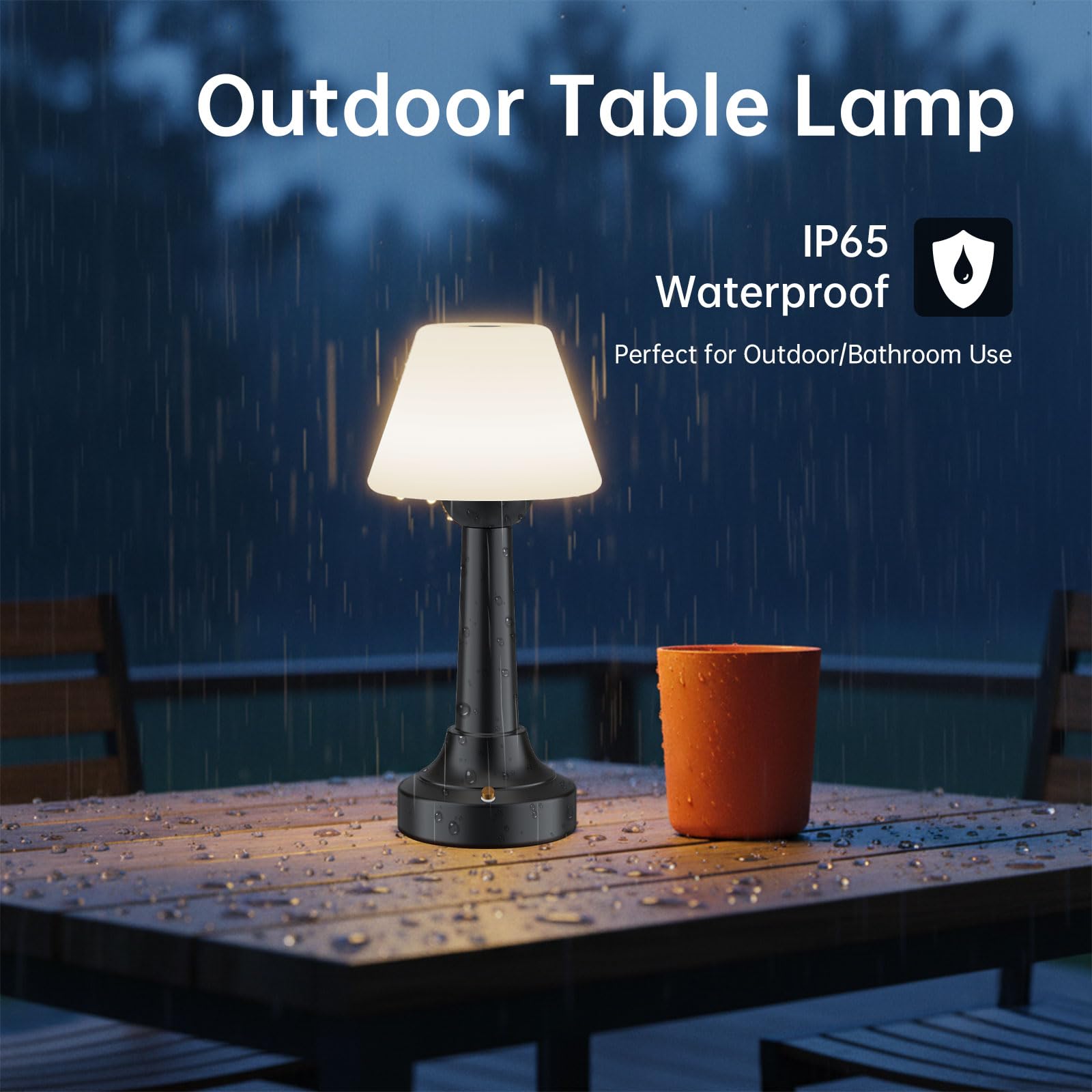 TRRMEZY touch dimming shower lamp enables soft to bright ambiances