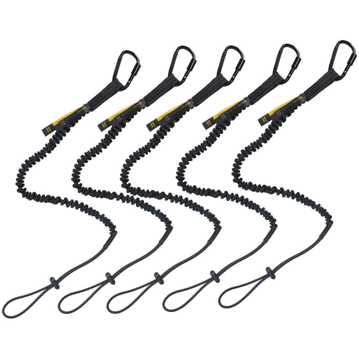 TRSMIMA safety tether with screw-lock carabiner secures tools securely