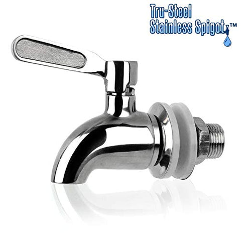 Tru-Steel spigot installed on Alexapure Pro for quick plastic-free hydration