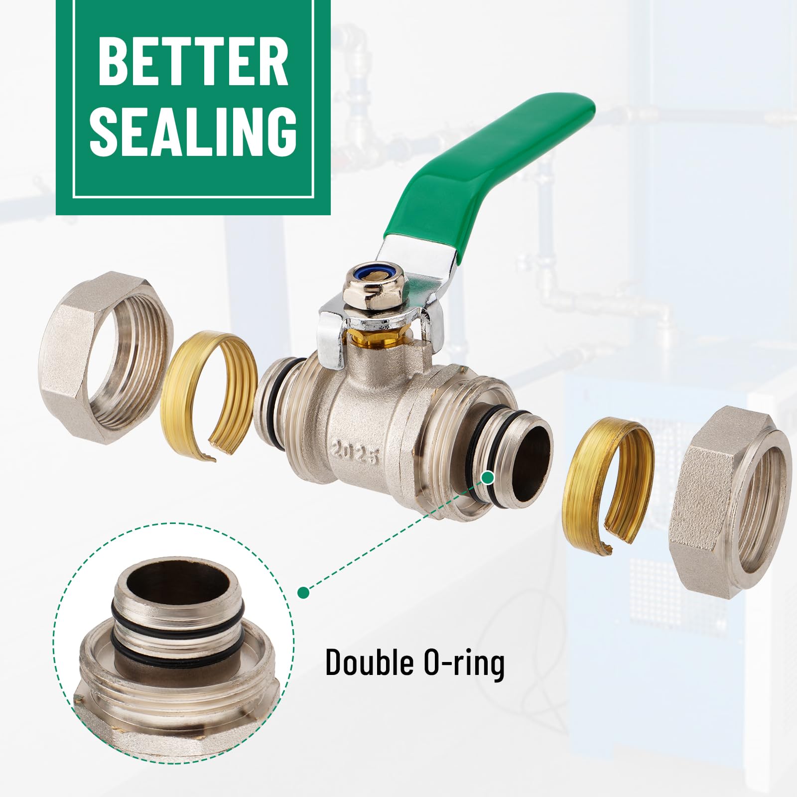 TRUCFUSION nickel-plated brass valve close-up showing durability
