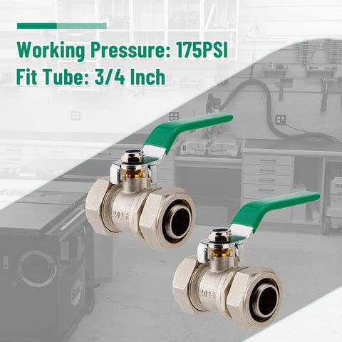 TRUCFUSION three-quarter-inch connection in-line valve for reliable air control