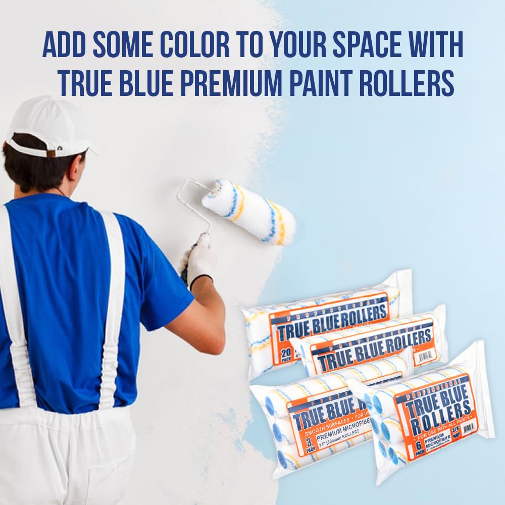 True Blue roller cover nap 1/2 on rough surface for textured coverage
