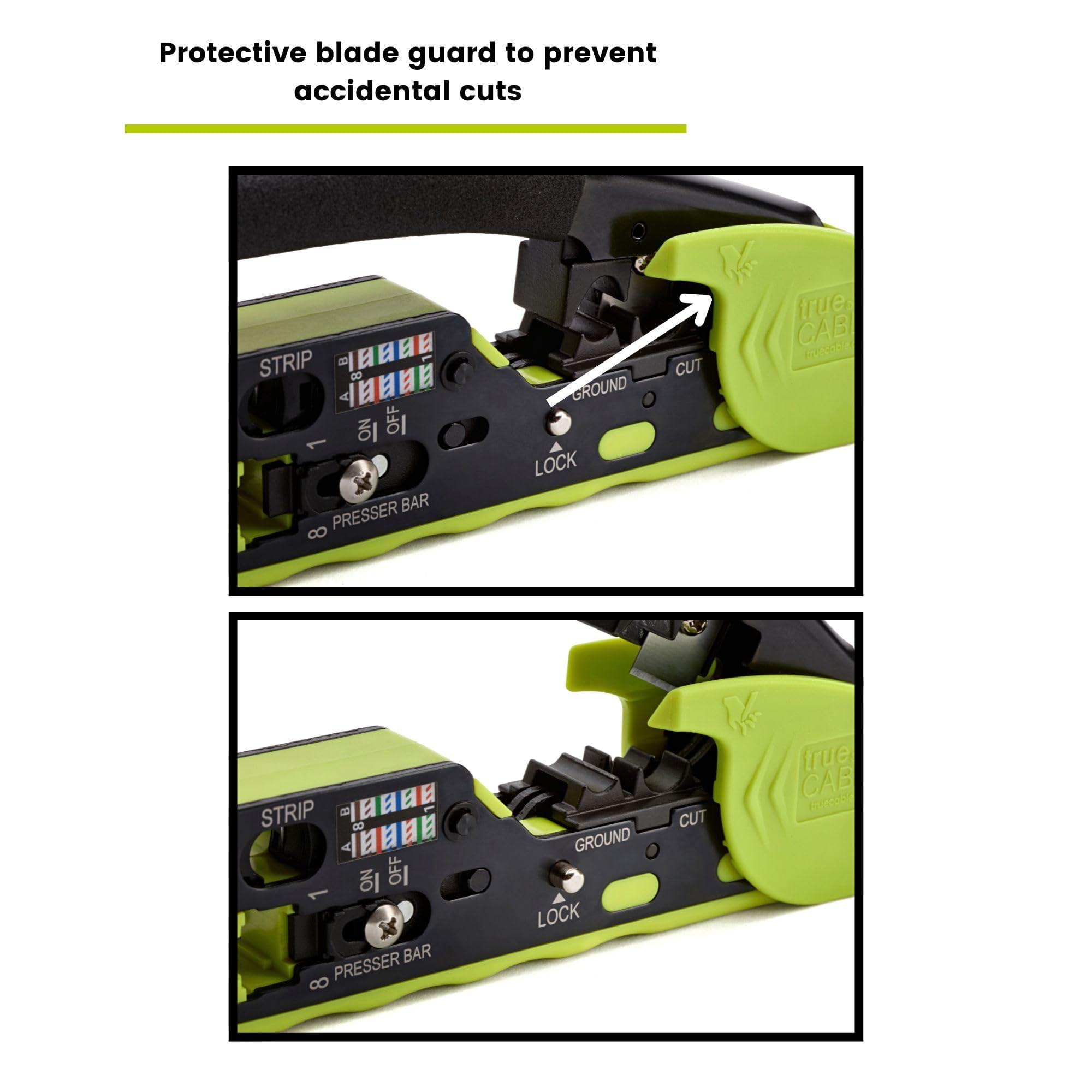 TRUE CABLE carbon steel one-piece tool body ready for field terminations