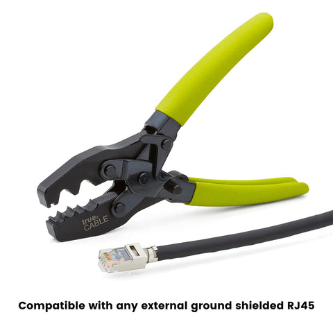 TRUE CABLE dual crimp cavities for shielded RJ45 connectors