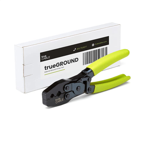 TRUE CABLE external ground crimp tool overview for shielded RJ45 terminations