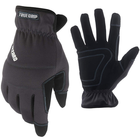 True Grip Blizzard insulated gloves with padded knuckle design for cold job sites