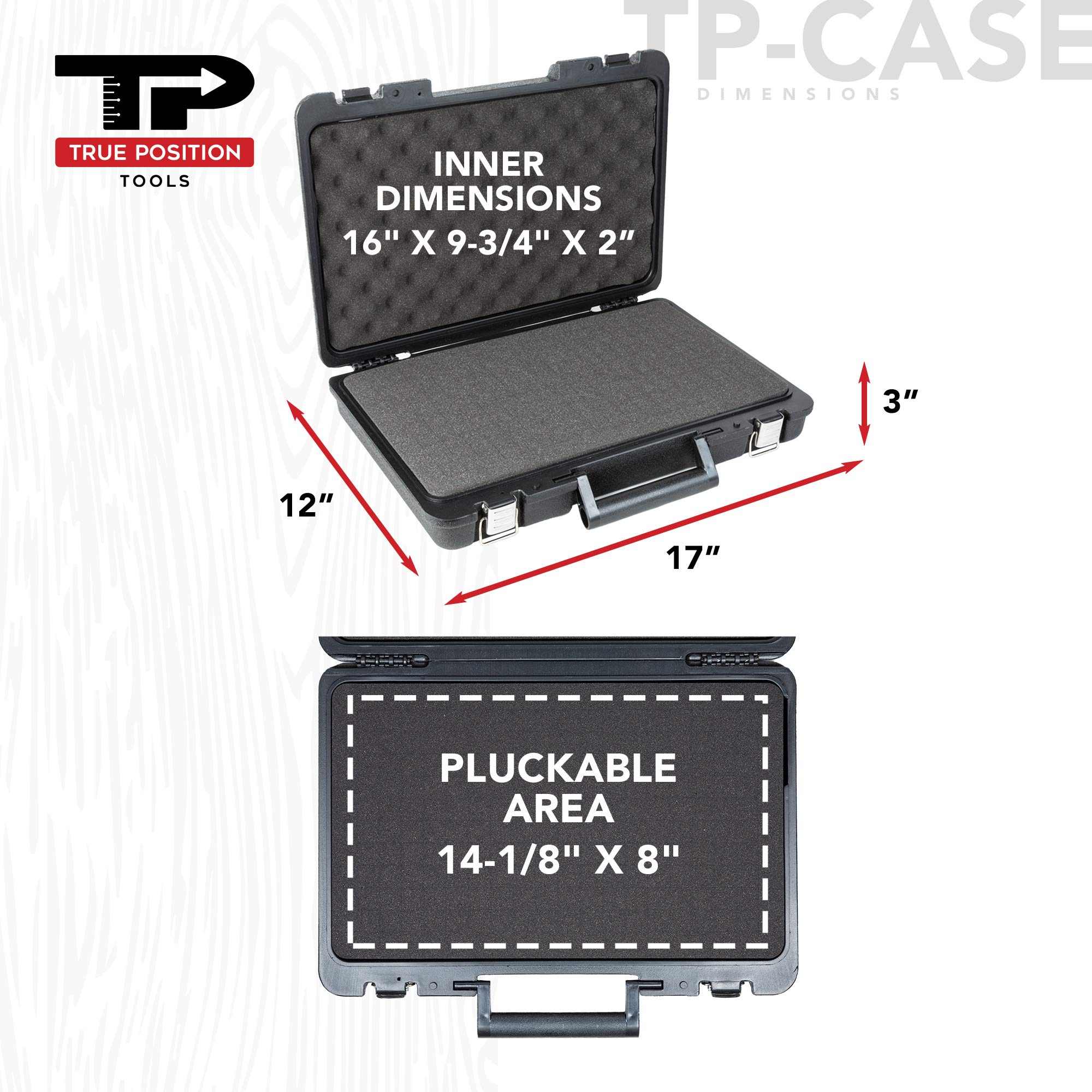 True Position Tools case corner demonstrates crush-proof, durable transport design