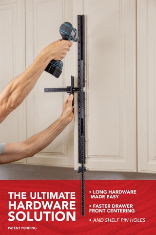 Drill template feature of MAX jig supports repeatable installations