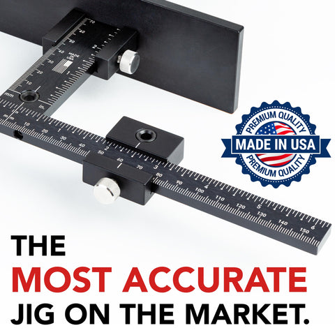 True Position Tools PRO drawer front handles installation guide ensures consistent placement.