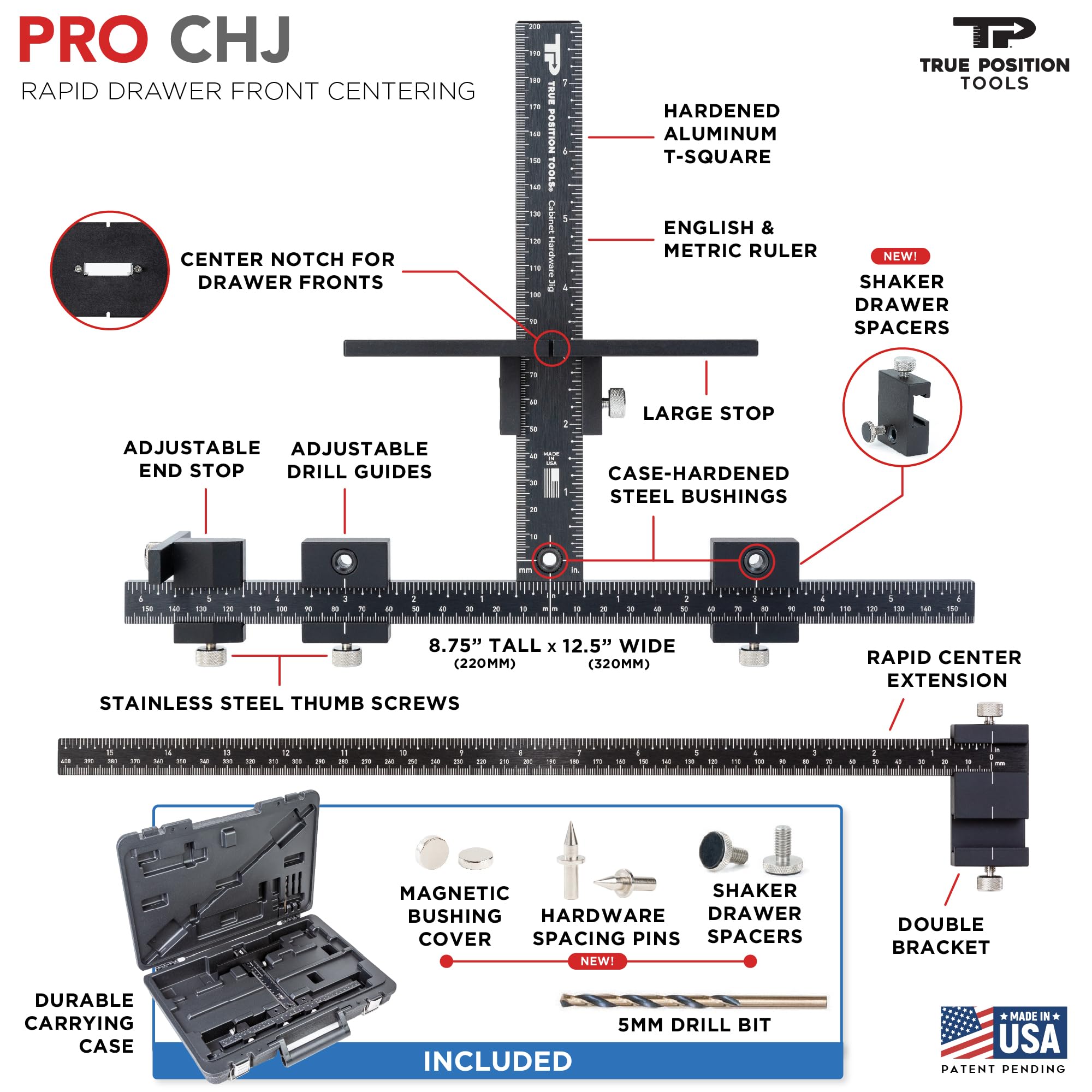True Position Tools PRO made in USA with lifetime warranty for professional use.