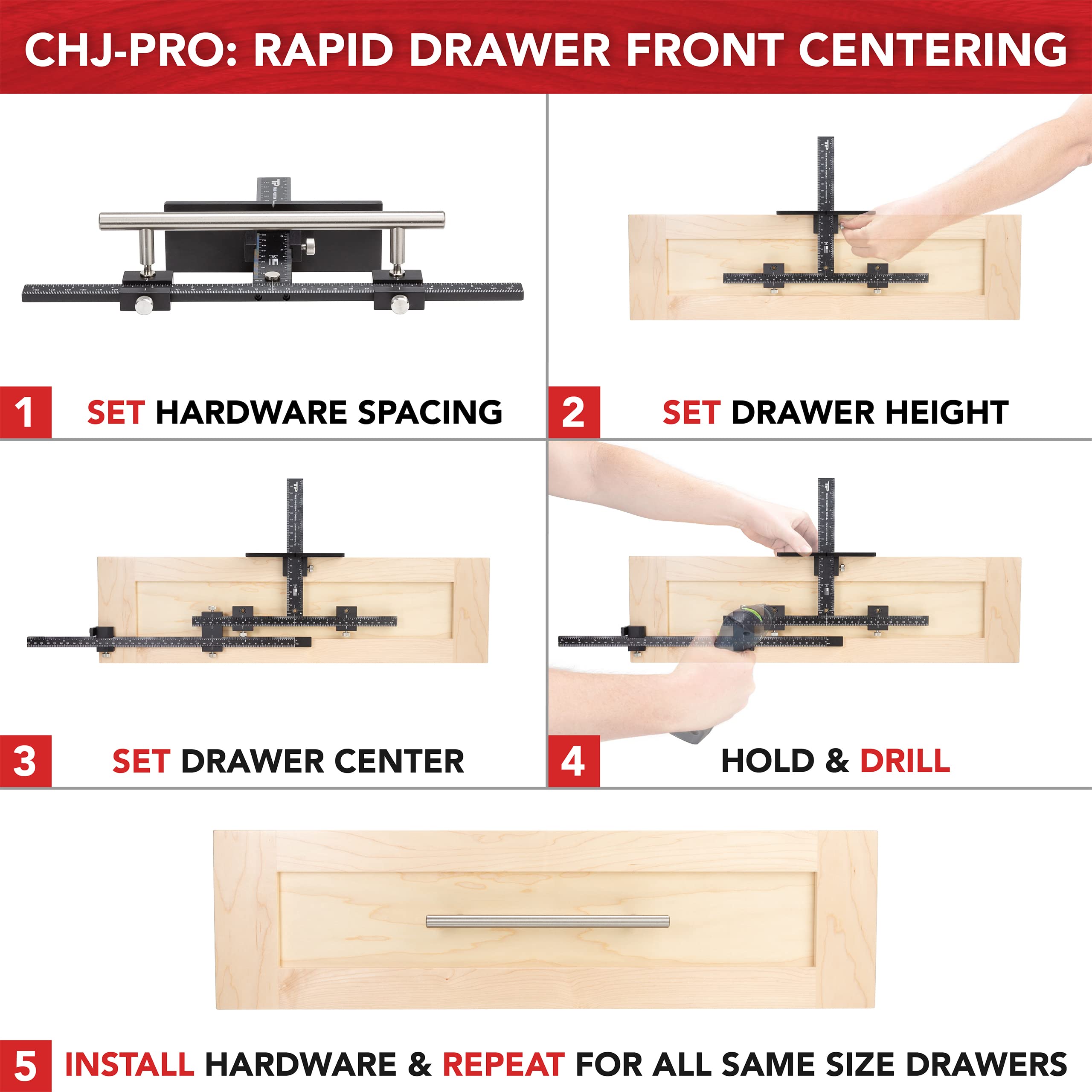 True Position Tools PRO shaker spacers stabilize recessed fronts during drilling.