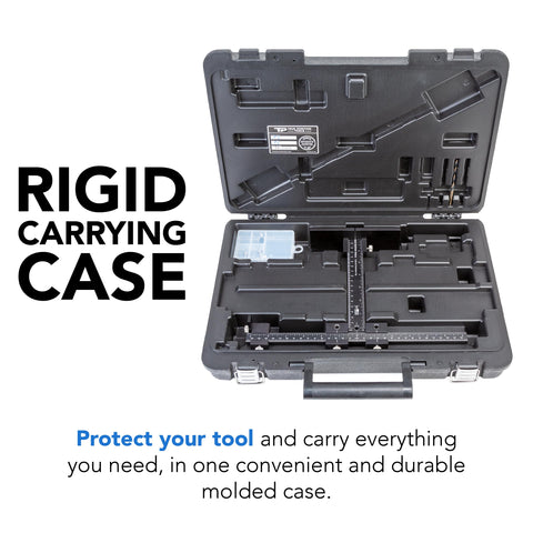 Reversible drill template from True Position Tools for flexible layouts.