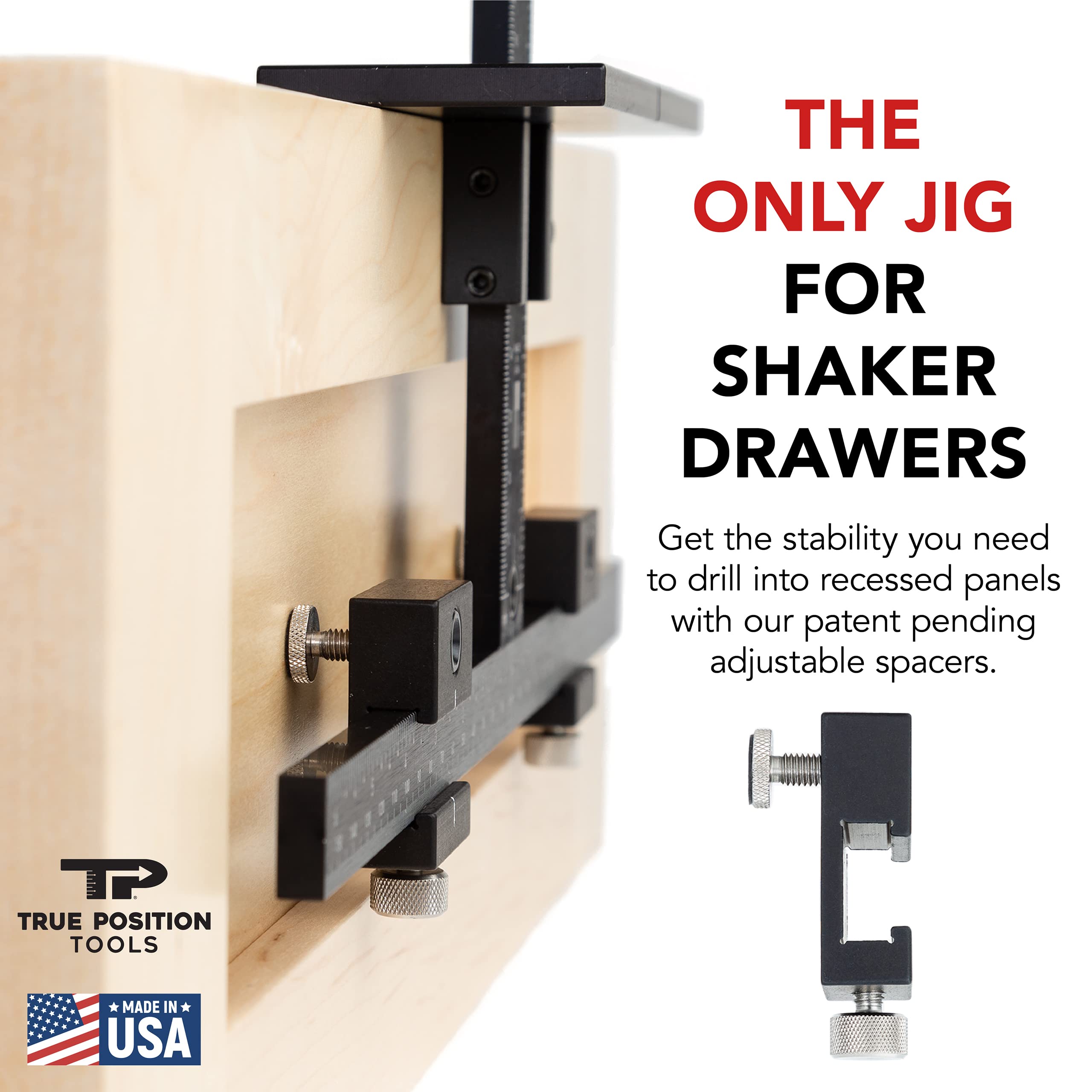 Shaker spacers stabilize recessed fronts during drilling with True Position Tools.