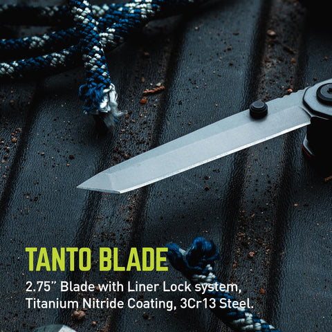 TRUE Titanium Block Multitool pocket clip for secure carry