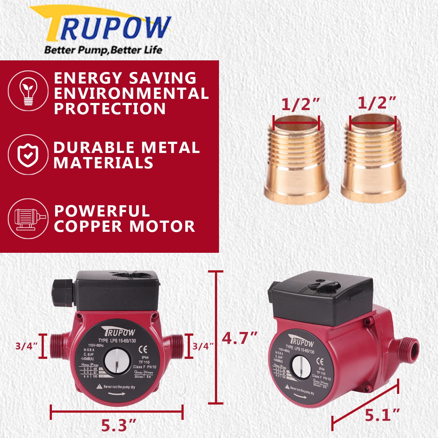 TRUPOW aluminium housing detail shows lightweight construction