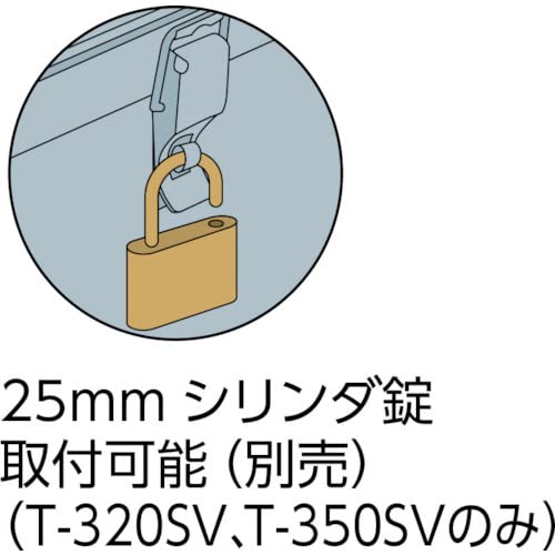 Trusco T-190SV trunk box weighs 0.4 kg for easy carrying