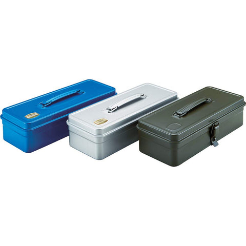 Trusco T-320 trunk tool box blue cylinder lock-ready option.